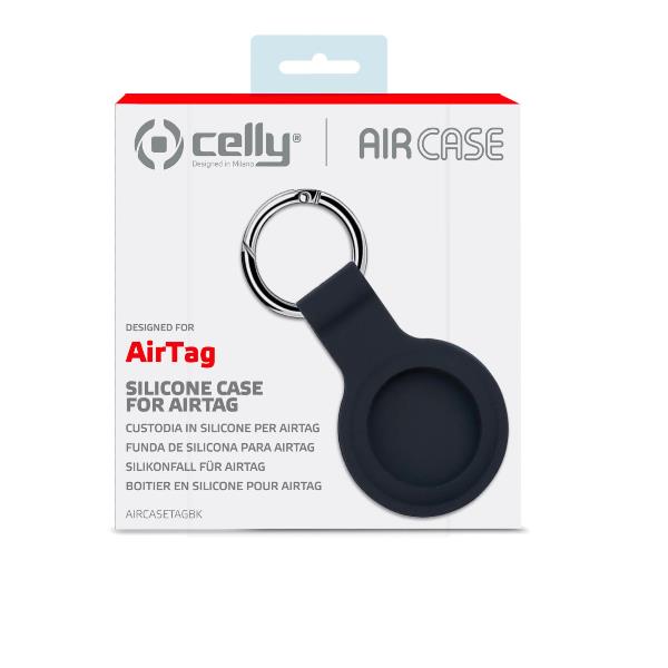 Celly AIRTAG SILICONE CASE BLACK